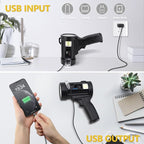 Spotlight 100000 Lumens, 6 Modes Led Rechargeable Spotlight Flashlight As Seen - Image 4