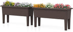 Giantex Raised Garden Beds Outdoor Set of 2, Self-Watering Planter Box - Image 9