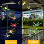 Toodour Solar Wind Chimes Outdoor, Color Changing Solar Lights Dragonfly - Image 4