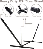 SUNCREAT Hammock with Stand 2 Person Heavy Duty, Freestanding Hammock with - Image 7