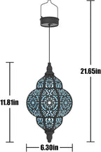 Hanging Solar Lights Outdoor Garden Decor Solar Lantern Waterproof Plastic - Image 6