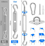 Sun Shade Sail Hardware Kit 6 Inch - Image 2