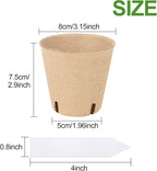 50PCS Peat Pots, 3.15Inch Seed Starting Pots - Image 3