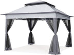 COOSHADE 11x11 Pop Up Gazebo Tent Outdoor Canopy Patio Shelter - Image 2