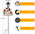 Lewondr Solar Garden Lights Butterfly, 37.4 Inch Solar Lamp Post Light - Image 5