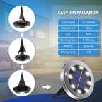 4.6inch Solar Lights Outdoor Waterproof, Solar Garden Lights Landscape Lighting - Image 2