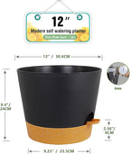 12 inch Large Self Watering Pots, Plant Pots - Image 2