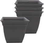The HC Companies 8 Inch Eclipse Square Planter Pots by TheHCCompanies