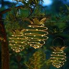 2 Pack Outdoor Solar Hanging Lantern Lights - Image 6