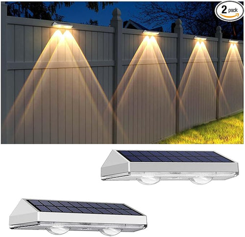 2 Pack Solar Fence Lights by LIANGLOME