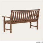 POLYWOOD GNB60TE Vineyard 60" Bench - Image 5