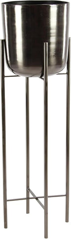 CosmoLiving by Cosmopolitan Metal Indoor Outdoor Planter Dome Large Planter Pot - Image 8
