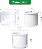 Phoenix Vine 6 Inch Self Watering Planter Pot, Design White Terracotta Pot - Image 4
