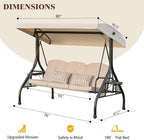 3-in-1 Convertible Outdoor Swing - Image 7