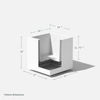Veradek Block Series Cube Plastic Planter - Image 3
