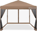 OASISHOME 10'x10' Pop-Up Gazebo Canopy Tent by OASISHOME