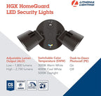 Lithonia Lighting HomeGuard 2-Light LED Outdoor Flood Lights, Outdoor LED Lights - Image 3