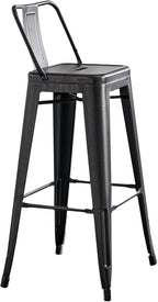 AC Pacific 30” Metal Barstool Set of 2 – Country Rustic Style - Image 4