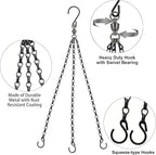 Heybe Swivel Hanging Basket Chains 23 Inches 3 Leads Hanging Chains Flower Pot - Image 2