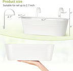 Dahey 4 Pcs Metal Iron Hanging Flower Pots - Image 2