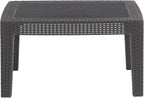 Flash Furniture Seneca Dark Gray Faux Rattan Coffee Table - Image 6
