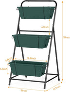 Vertical Raised Garden Bed 3 Tier Garden Planter Standing Planter Box Herb - Image 2