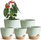 Self Watering Planter Pots Set of 5 by SESUN-E