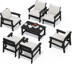 SERWALL Patio Conversation Sets, 7 Piece by SERWALL