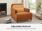 Oversized Chaise Lounge Chair, Cloud Fluffy Chaise Sofa Recliner - Image 4