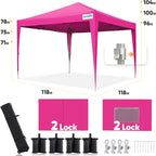 Quictent Privacy 10x10 Pop up Canopy Tent - Image 5