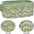 8 inch Green Pots Planters Indoor Plants Succulent Pots Rectangle Window Box - Image 3