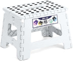 Delxo 9 Inch Folding Step Stool, Portable Collapsible Step Stool by Delxo