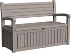 80 Gallon Outdoor Storage Bench Deck Box Waterproof Lockable, Outdoor Storage by OutdoorLivingPerfected