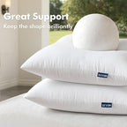 MIULEE Pack of 2 16x24 Outdoor Pillow Inserts, Outdoor Throw Pillows - Image 4