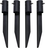 Steel Torch Stakes for Tiki Torches, Freestanding Poles and Solar Lights by Hoqqf