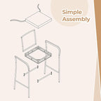 COSTWAY Wicker Bar Stools Set of 2, Patio Bar Height Chairs - Image 6