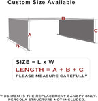 Universal Pergola Replacement Canopy Shade Cover - Image 5