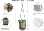 Josteve 5.2 Inch 2 Pcs Self Watering Hanging Planter Indoor Plant Pots Drainage - Image 5