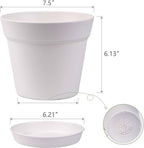 homenote Pots for Plants, Cream White - Image 5
