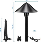 SUNVIE Low Voltage Landscape Lights 3W LED Pathway Lights Low Voltage 3000K - Image 6