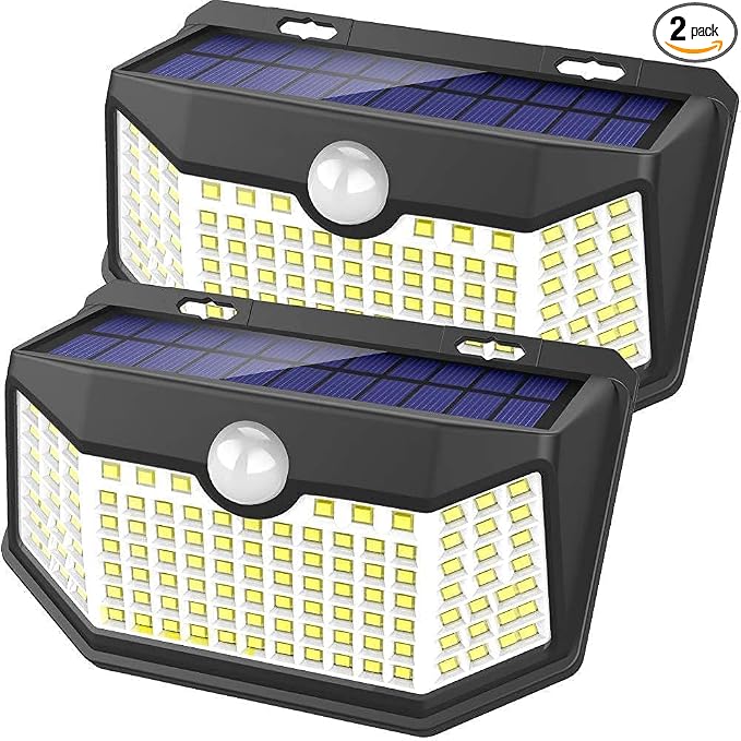 HMCITY Solar Lights Outdoor 120 LED by LightingUpYourLife