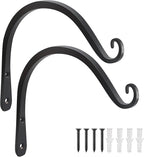 Gtongoko 2 Pack 8 Inch Plant Hangers Outdoor Metal, Plant Hooks by Gtongoko
