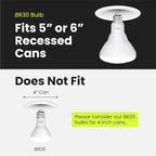 Feit Electric BR30 LED Light Bulb, 65W Equivalent, 650 Lumens, E26 Standard Base - Image 8