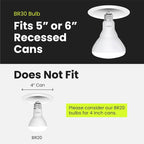 Feit Electric BR30 LED Light Bulbs, 100W Equivalent, E26 Standard Base - Image 10