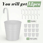 HowRU Hanging Flower Pots, Railing Planter Box - Image 4