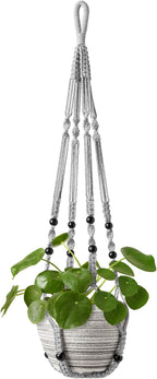 Mkono Macrame Plant Hanger Indoor Hanging Planter Basket by Mkono