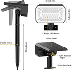 Solar Color Changing Spot Lights Outdoor Waterproof IP65, 2-in-1 Landscape - Image 7