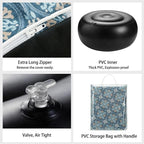 Magpie Fabrics Indoor/Outdoor Inflatable Stool Ottoman Pouf, Water Repellent - Image 5
