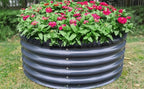 Vego garden 17" Tall 42" Round Raised Garden Bed Metal Raised Bed Planter Box - Image 9