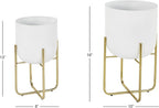 Deco 79 Metal Indoor Outdoor Planter Large Planter Pot - Image 3